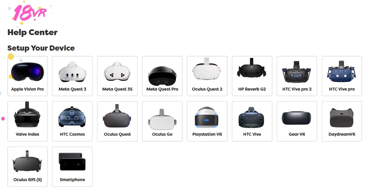 18 vr headset compatibility