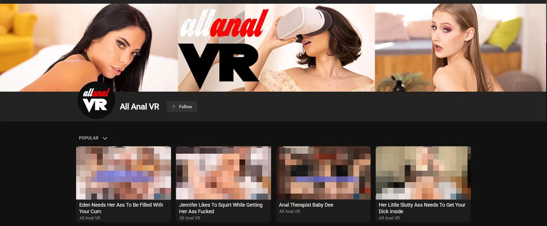 All Anal VR best sites home page