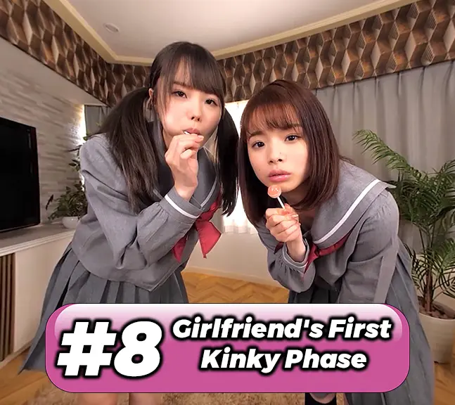 JAV VR porn video #8: Erina Oka and Ichika Matsumoto in a girlfriend roleplay scene at DANDY