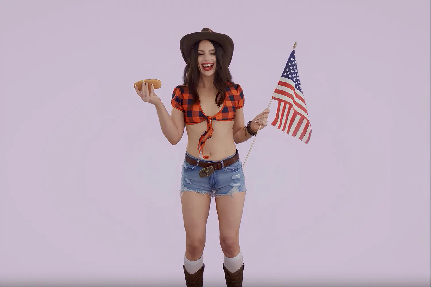 Braindance VR cowgirl passthrough scene rendered for color passthrough headsets like Meta Quest 3