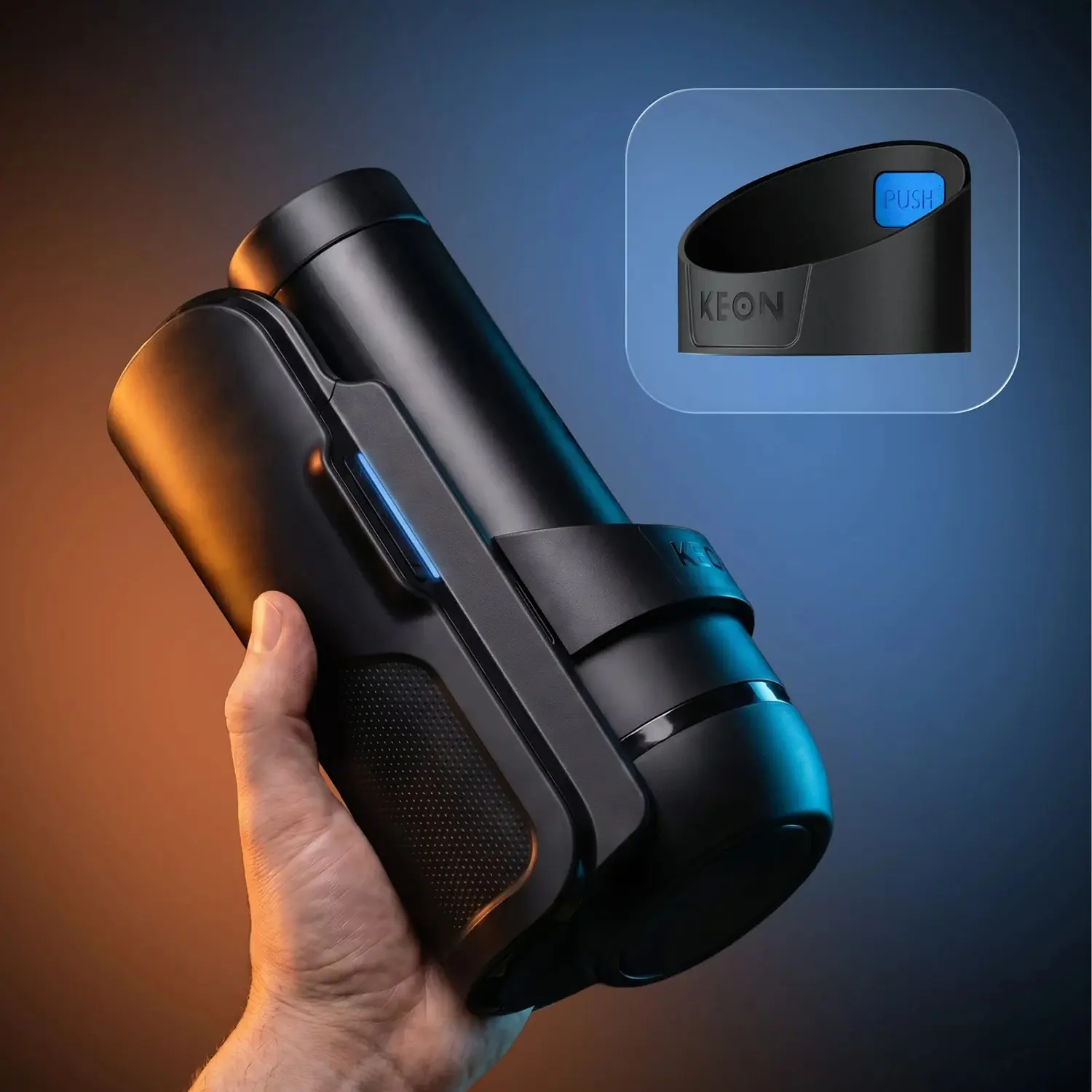 Kiiroo Keon 2 universal sleeve compatibility: stroker adapter ring fits Fleshlight, Doc Johnson, FeelStars, and other major brands