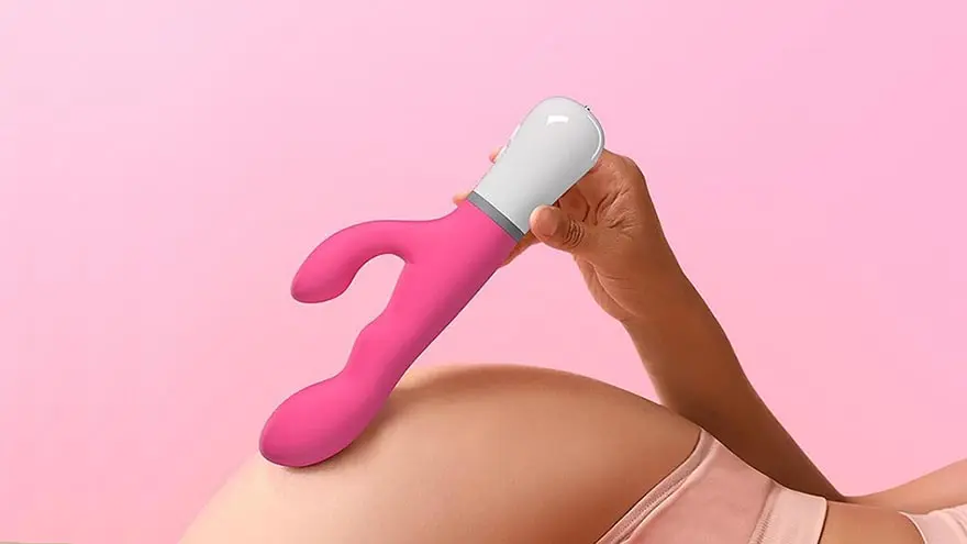 Lovense Nora rabbit vibrator with a rotating G-spot head and clit vibration, 3.5 to 4 hours per charge, syncing with the Max 2 over Lovense Remote