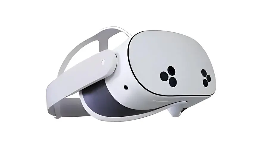 VR180 stereoscopic 3D depth perception with dual-lens capture delivering two synchronized eye streams for true spatial presence on Meta Quest 3 headset
