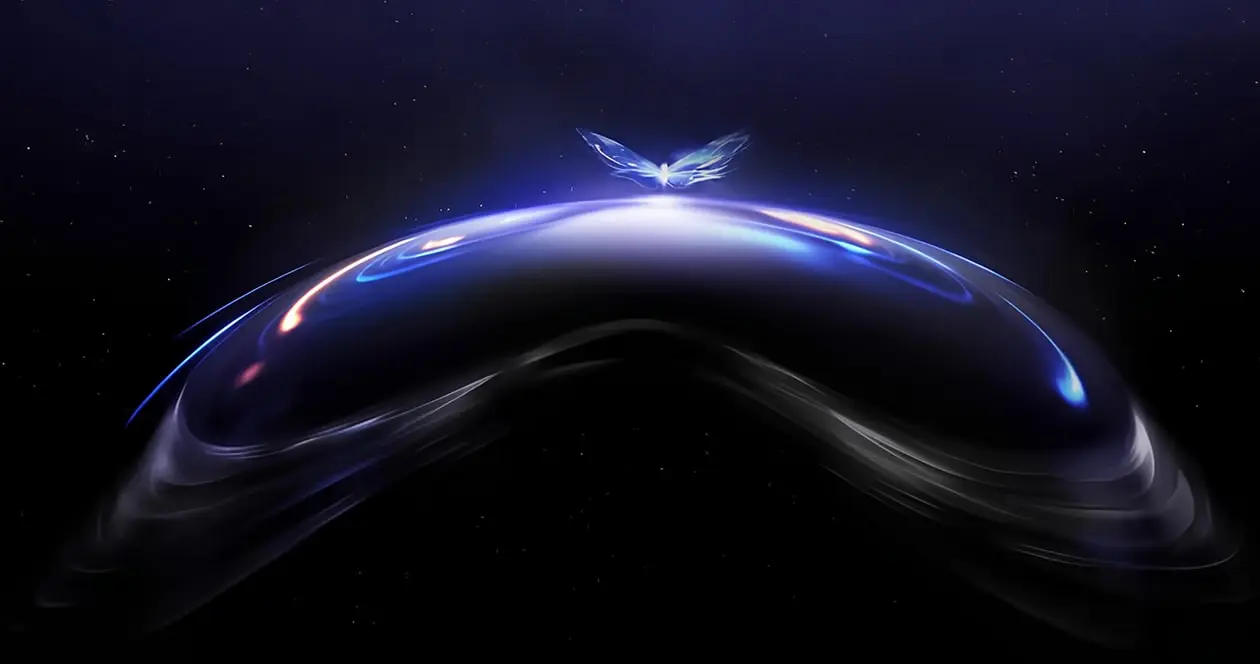 Pico Space Pro teaser: winged light emblem above the curved visor silhouette, ahead of the September 2 debut event