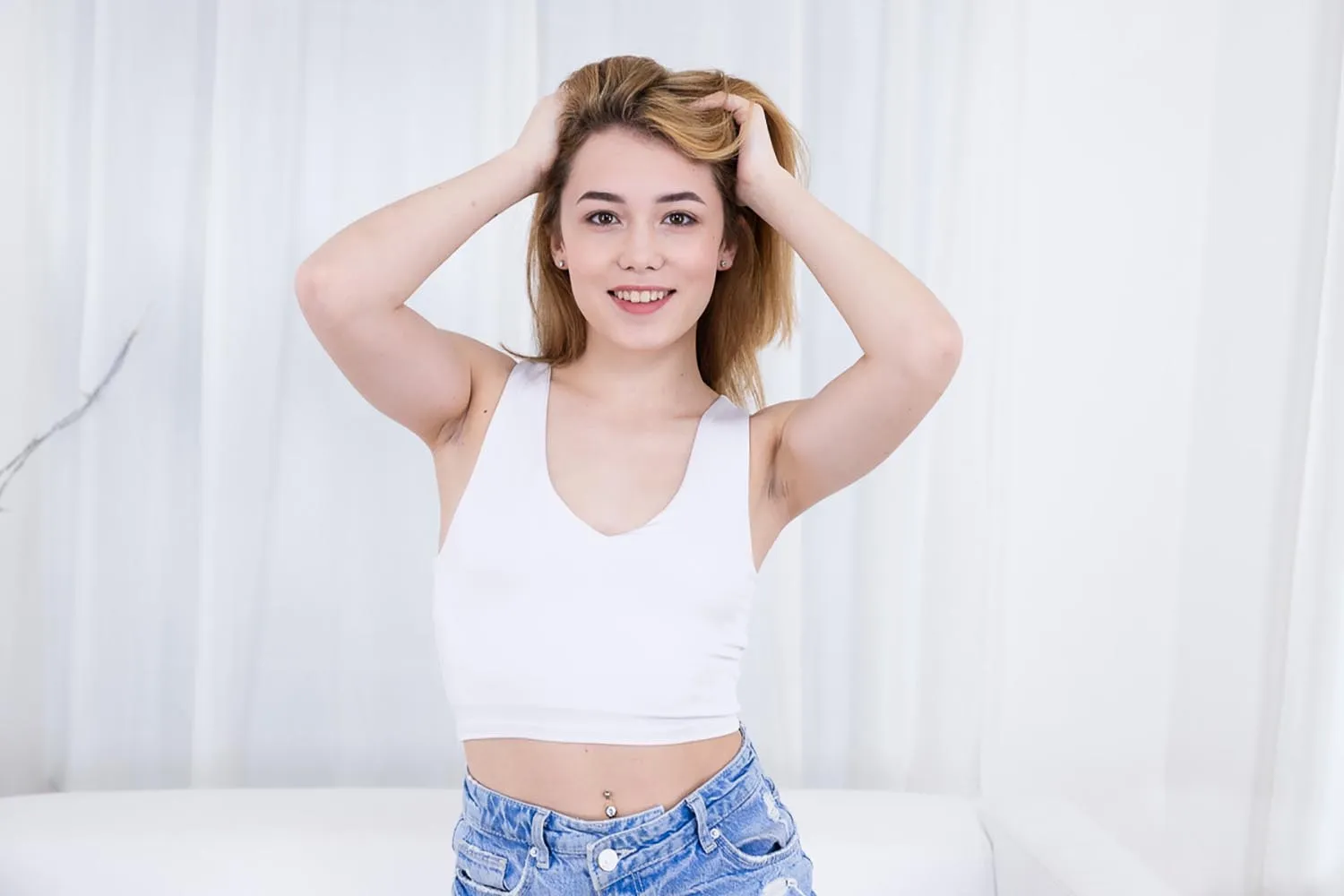 tiny newbie on casting czech vr casting