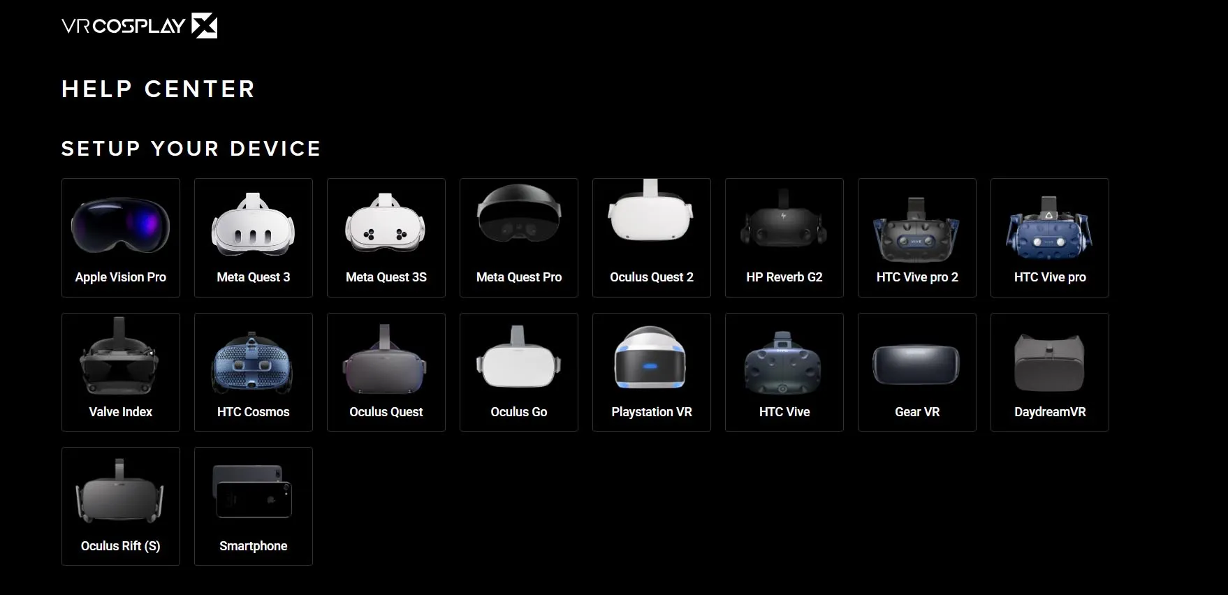 vr cosplay x headset compatibility