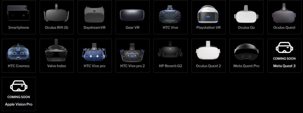 realvr headset compatibility